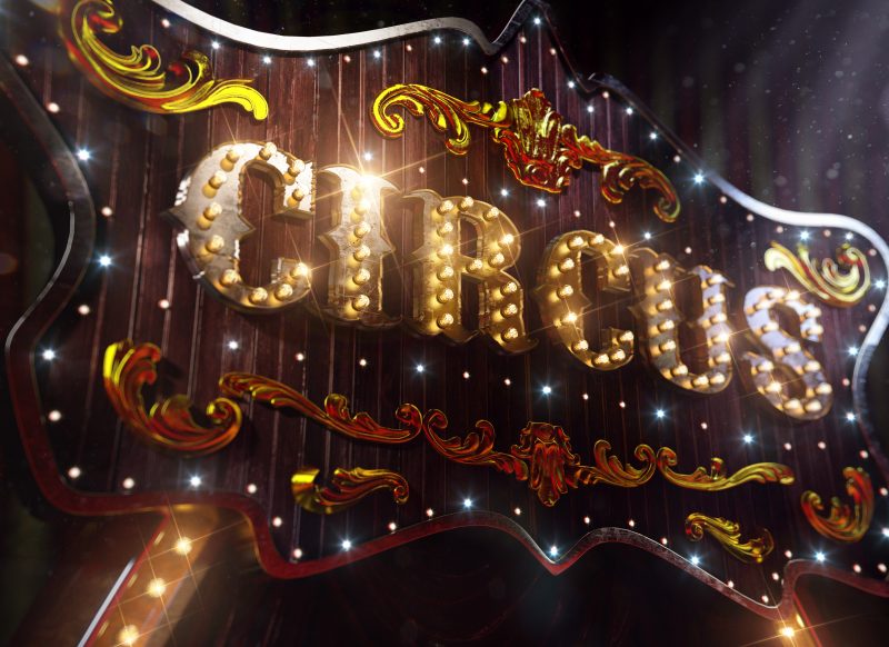 Circus advertisement signboard Circus advertisement signboard